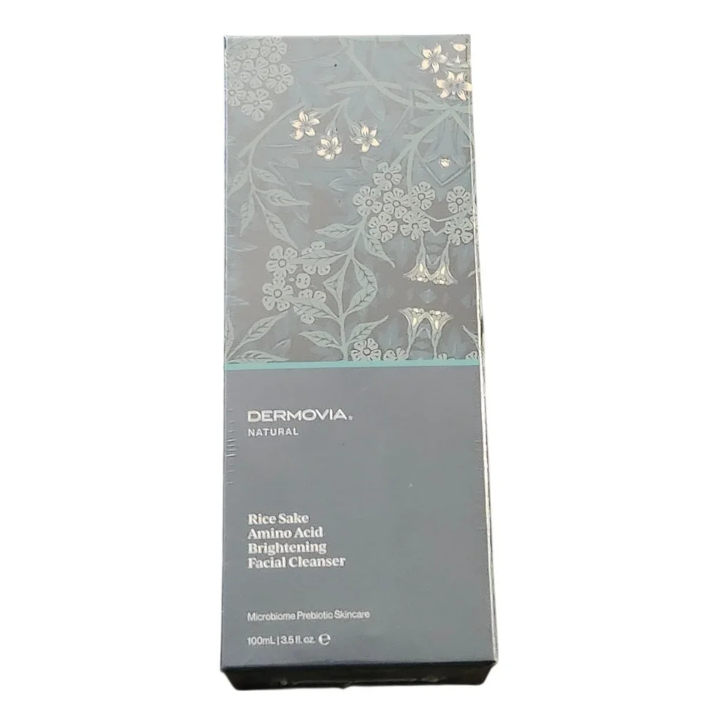 Dermovia‎ Natural Rice Sake Amino Acid Brightening Facial Cleanser 3.5oz NEW